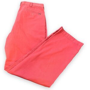 Polo Ralph Lauren Pants‎ Men's 34x32 Nantucket Red Pink Flat Front Chino Vintage